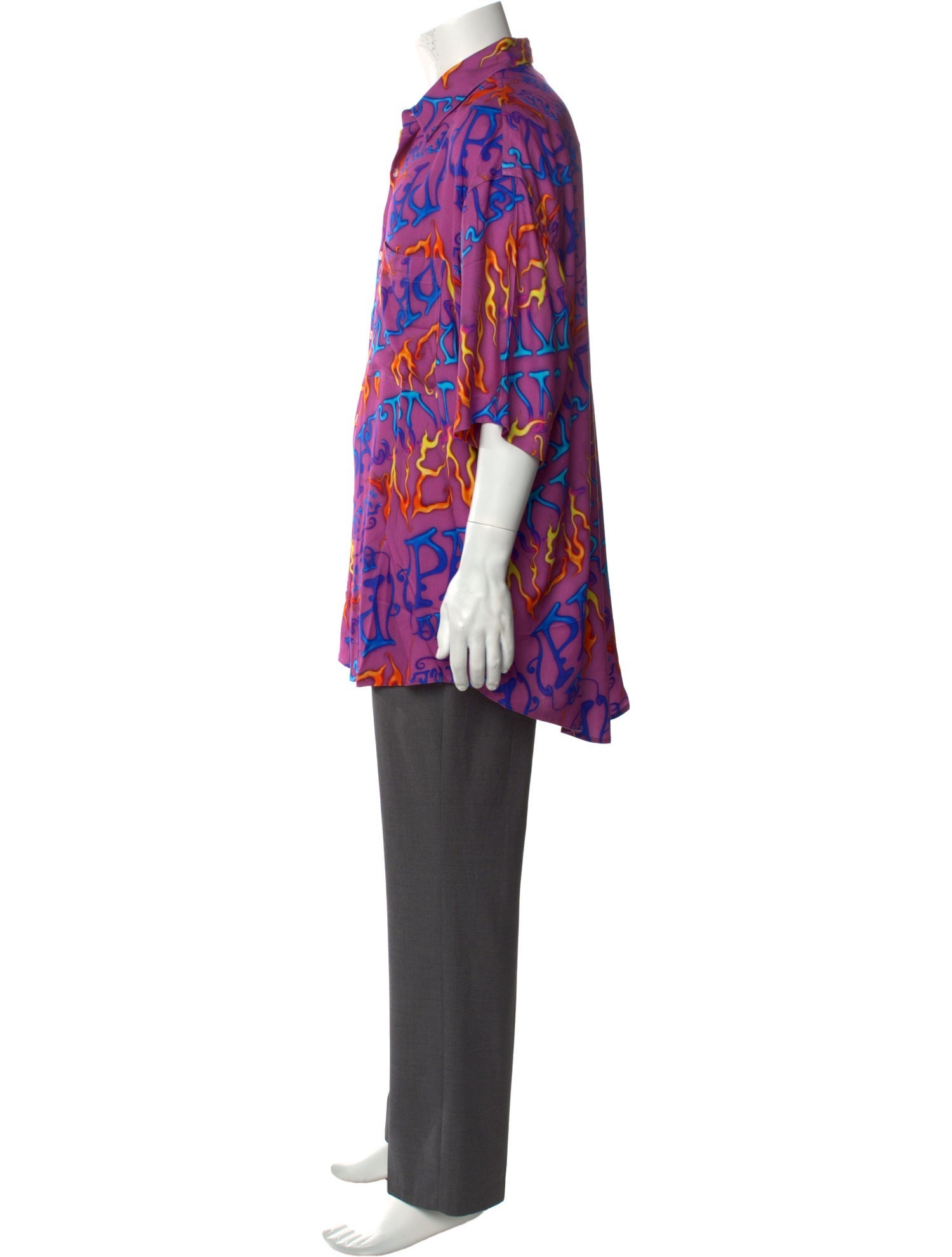 CASELLA MEYER Floral Print Short Sleeve Shirt w/ Tags