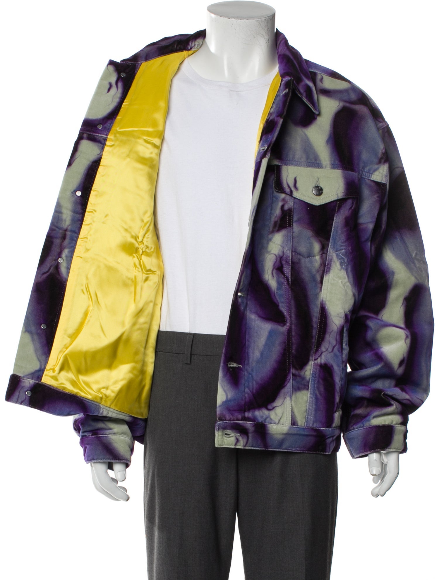 CASELLA MEYER Tie-Dye Print Moto Jacket