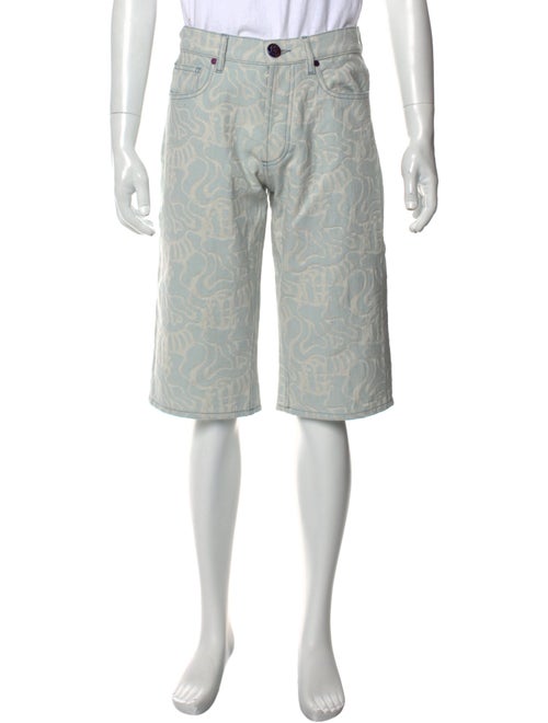 CASELLA MEYER Printed Denim Shorts