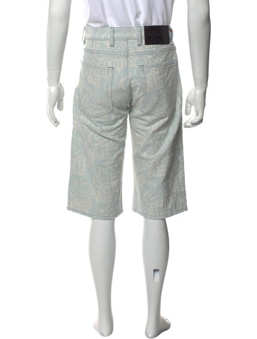 CASELLA MEYER Printed Denim Shorts