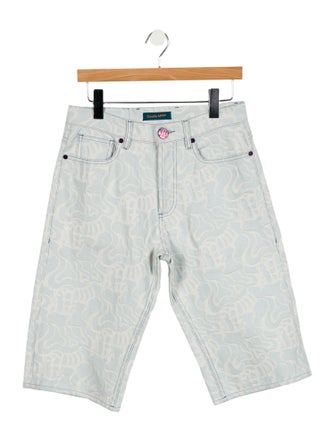 CASELLA MEYER Graphic Print Flat Front Shorts
