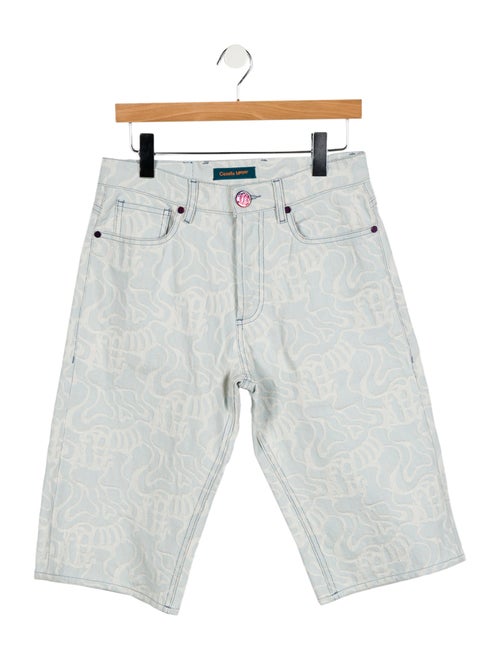 CASELLA MEYER Graphic Print Flat Front Shorts