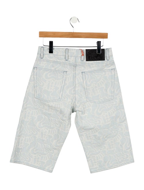 CASELLA MEYER Graphic Print Flat Front Shorts