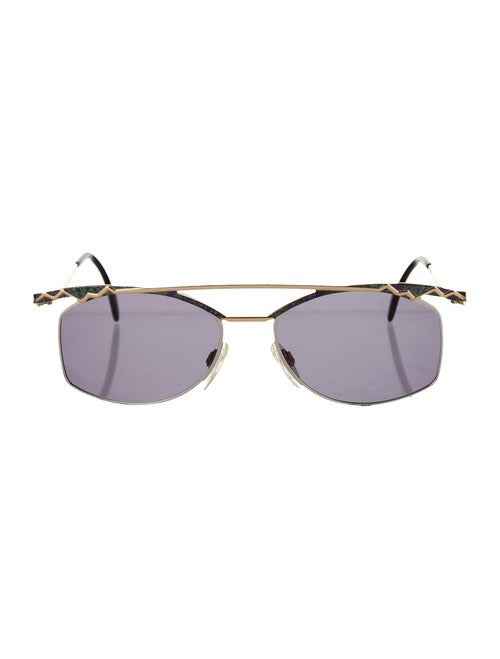 Cazal Square Tinted Sunglasses Gold
