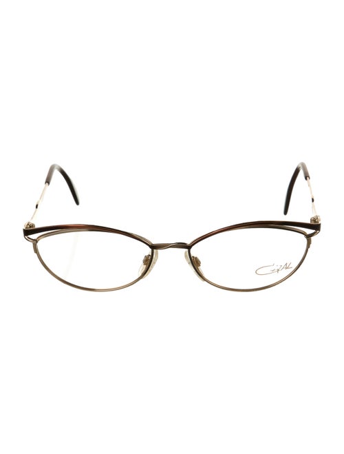 Cazal Narrow Tinted Sunglasses Gold
