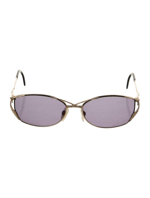 Cazal Round Tinted Sunglasses Gold