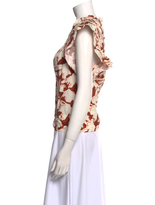 Crosby by Mollie Burch Printed Mock Neck Blouse