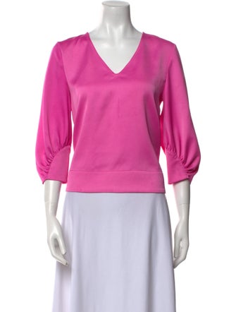 Crosby by Mollie Burch V-Neck Three-Quarter Sleeve Top