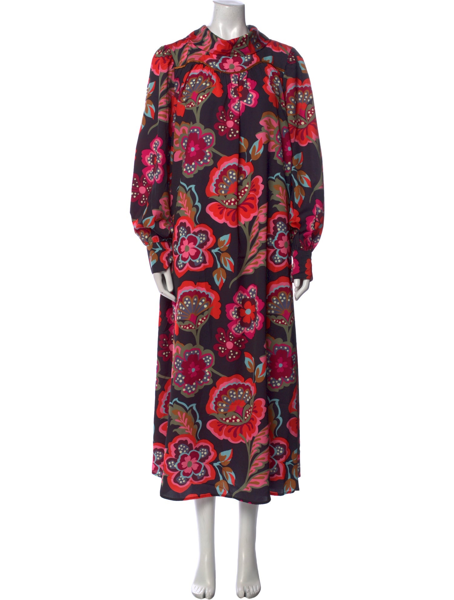 Crosby by Mollie Burch Floral Print Long Dress w/ Tags