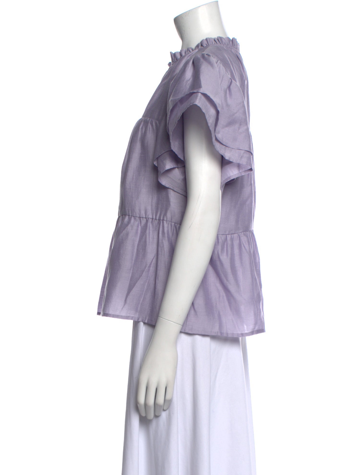 Crosby by Mollie Burch V-Neck Short Sleeve Blouse w/ Tags