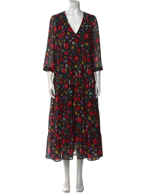 Crosby by Mollie Burch Floral Print Midi Length Dress