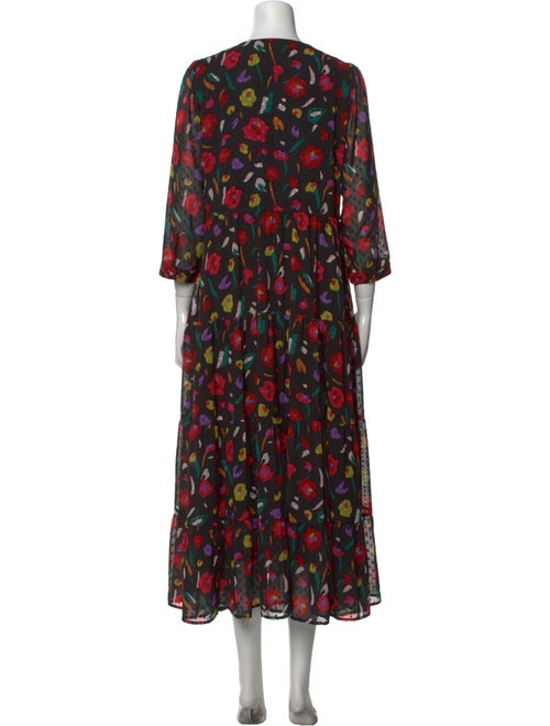 Crosby by Mollie Burch Floral Print Midi Length Dress