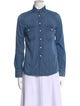 Cusp by Neiman Marcus Long Sleeve Button-Up Top