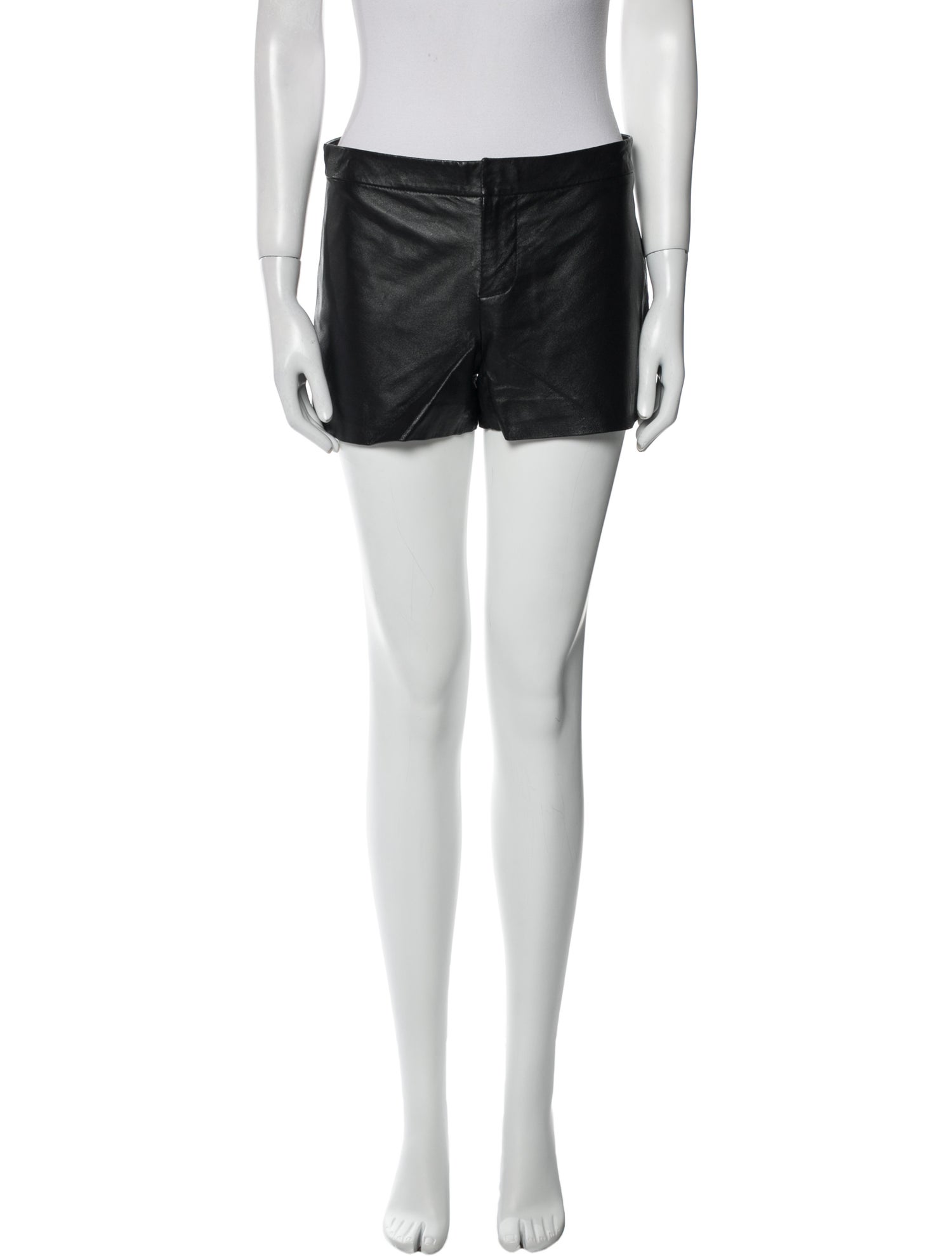 Cusp by Neiman Marcus Leather Mini Shorts