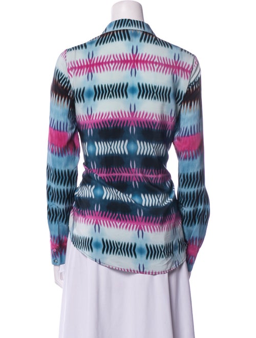 Cusp by Neiman Marcus Silk Printed Blouse