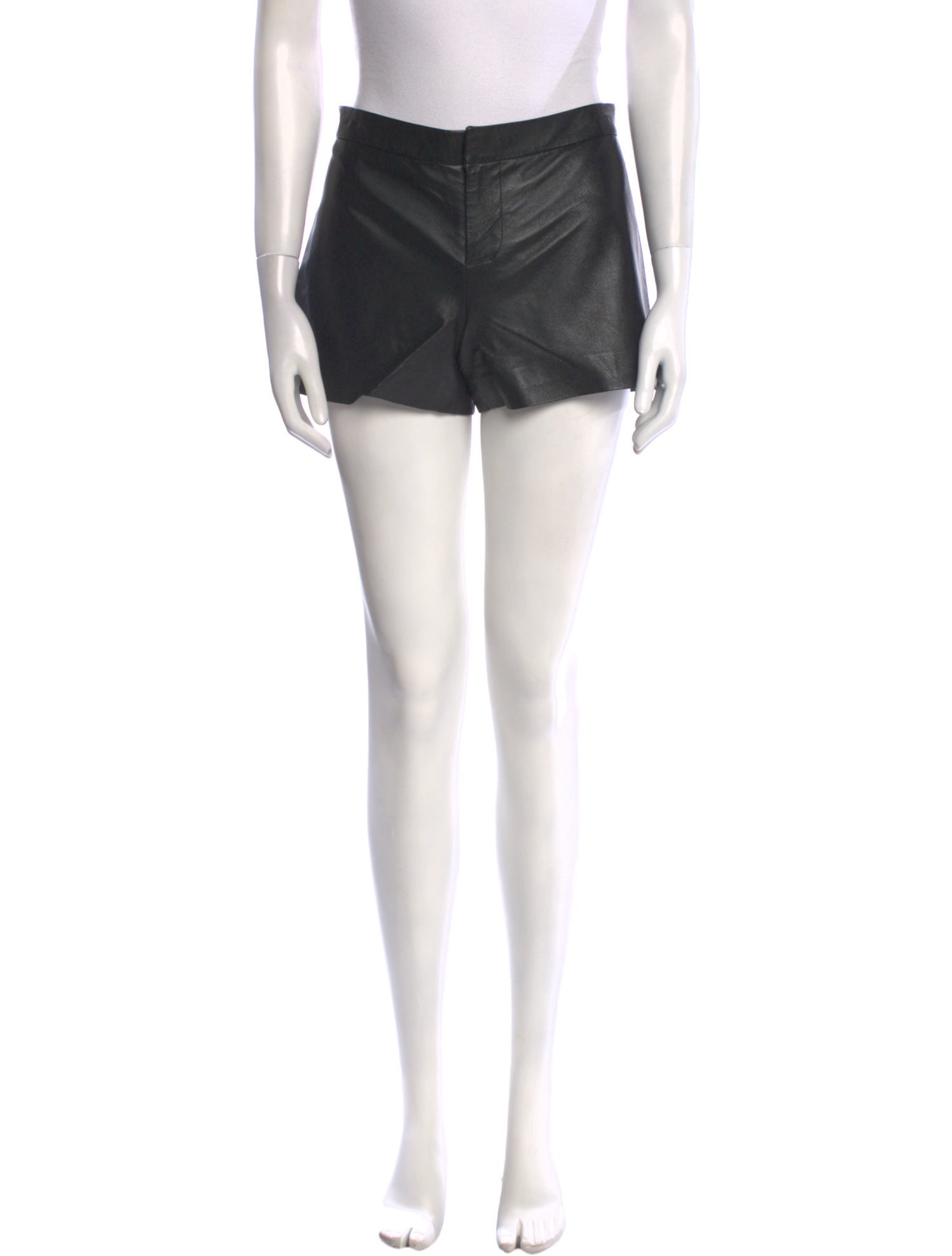 Cusp by Neiman Marcus Leather Mini Shorts