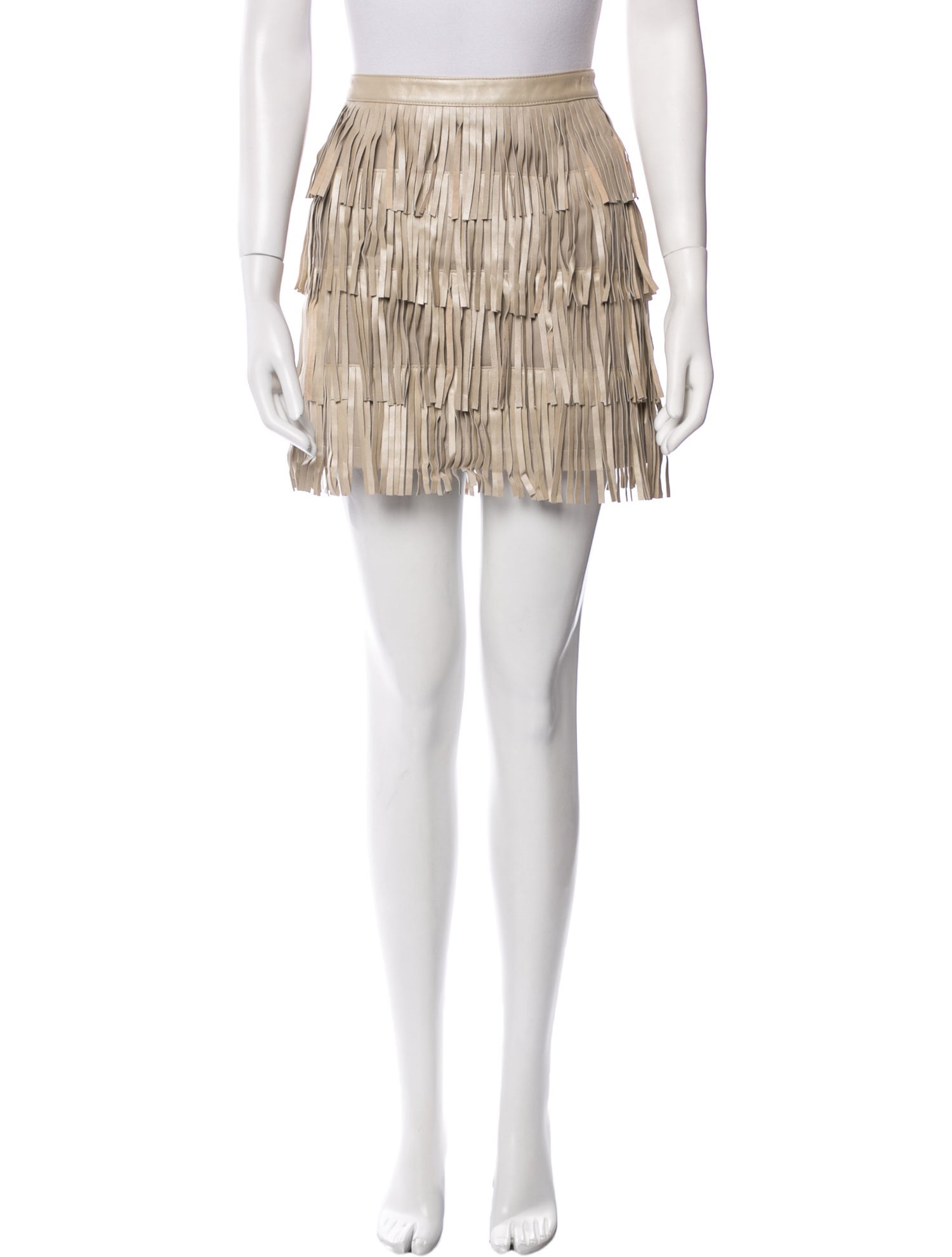 Cusp by Neiman Marcus Leather Mini Skirt