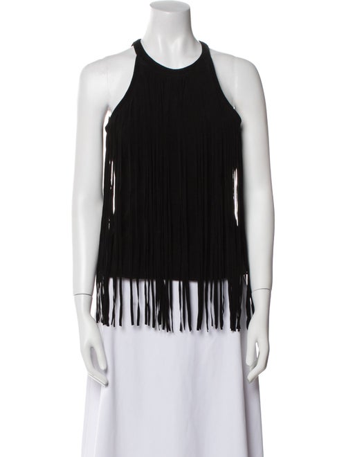 Cusp by Neiman Marcus Leather Halterneck Top