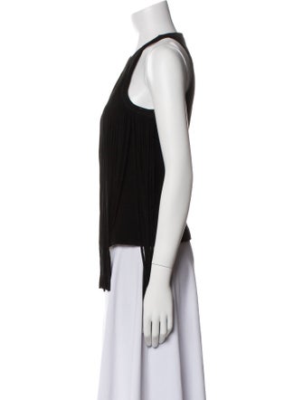 Cusp by Neiman Marcus Leather Halterneck Top