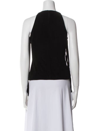 Cusp by Neiman Marcus Leather Halterneck Top