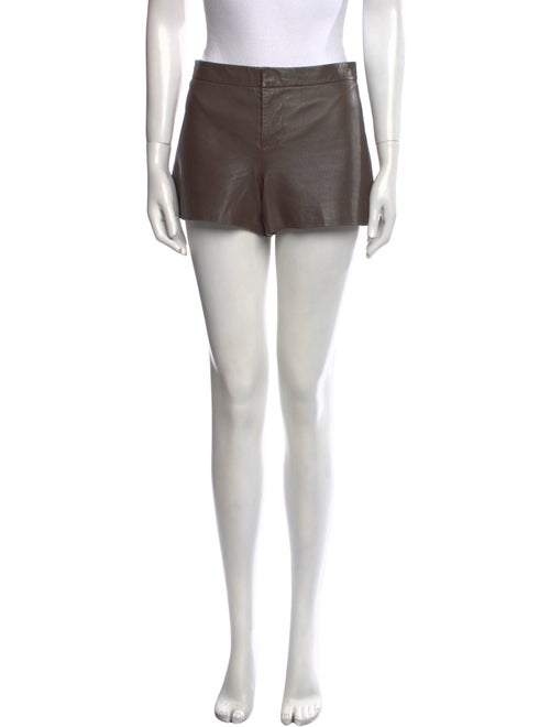 Cusp by Neiman Marcus Leather Mini Shorts