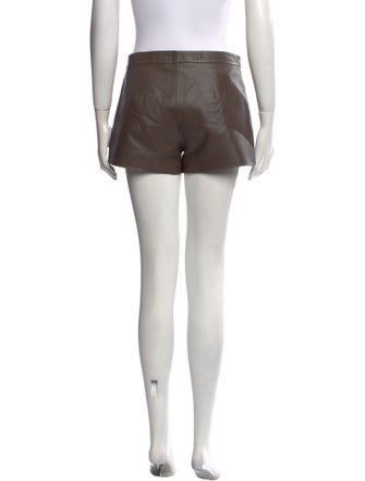 Cusp by Neiman Marcus Leather Mini Shorts