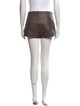 Cusp by Neiman Marcus Leather Mini Shorts