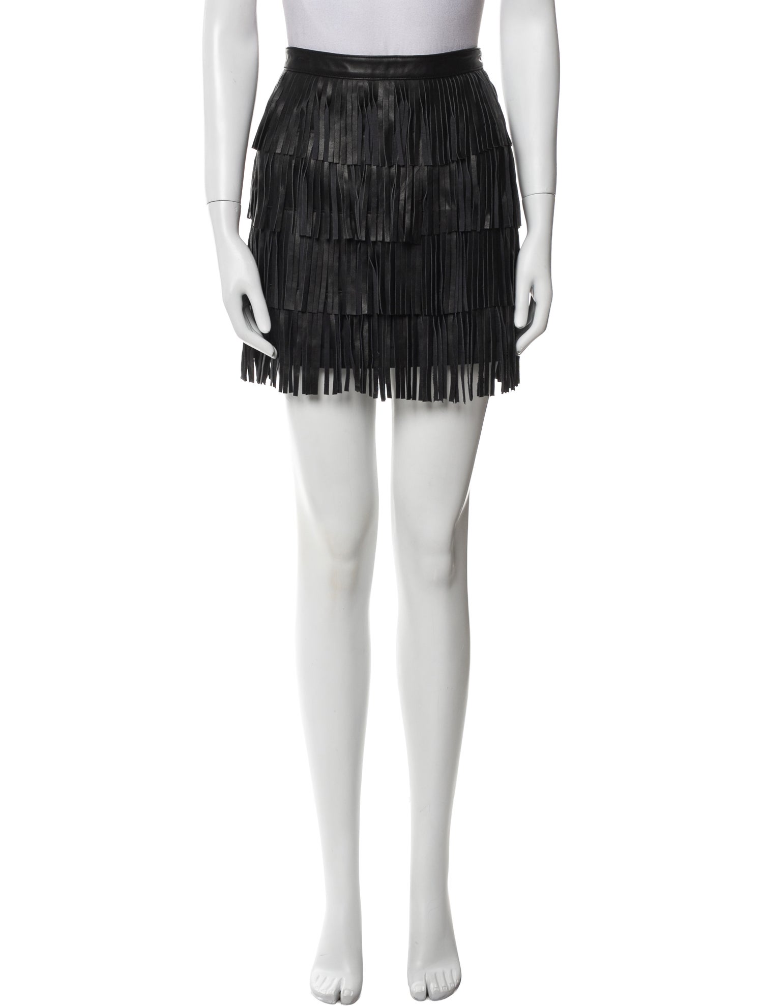 Cusp by Neiman Marcus Leather Mini Skirt