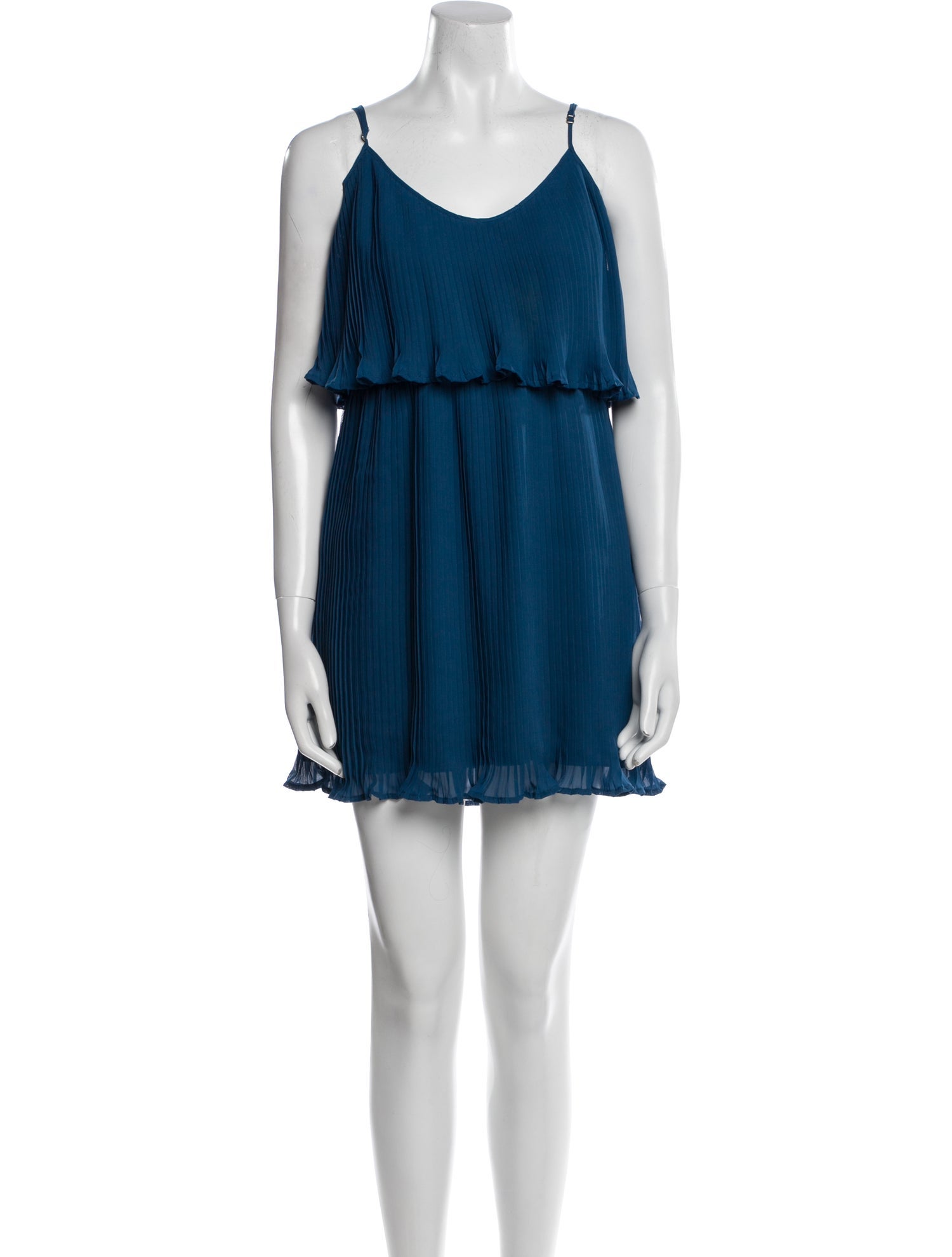 Cusp by Neiman Marcus Scoop Neck Mini Dress