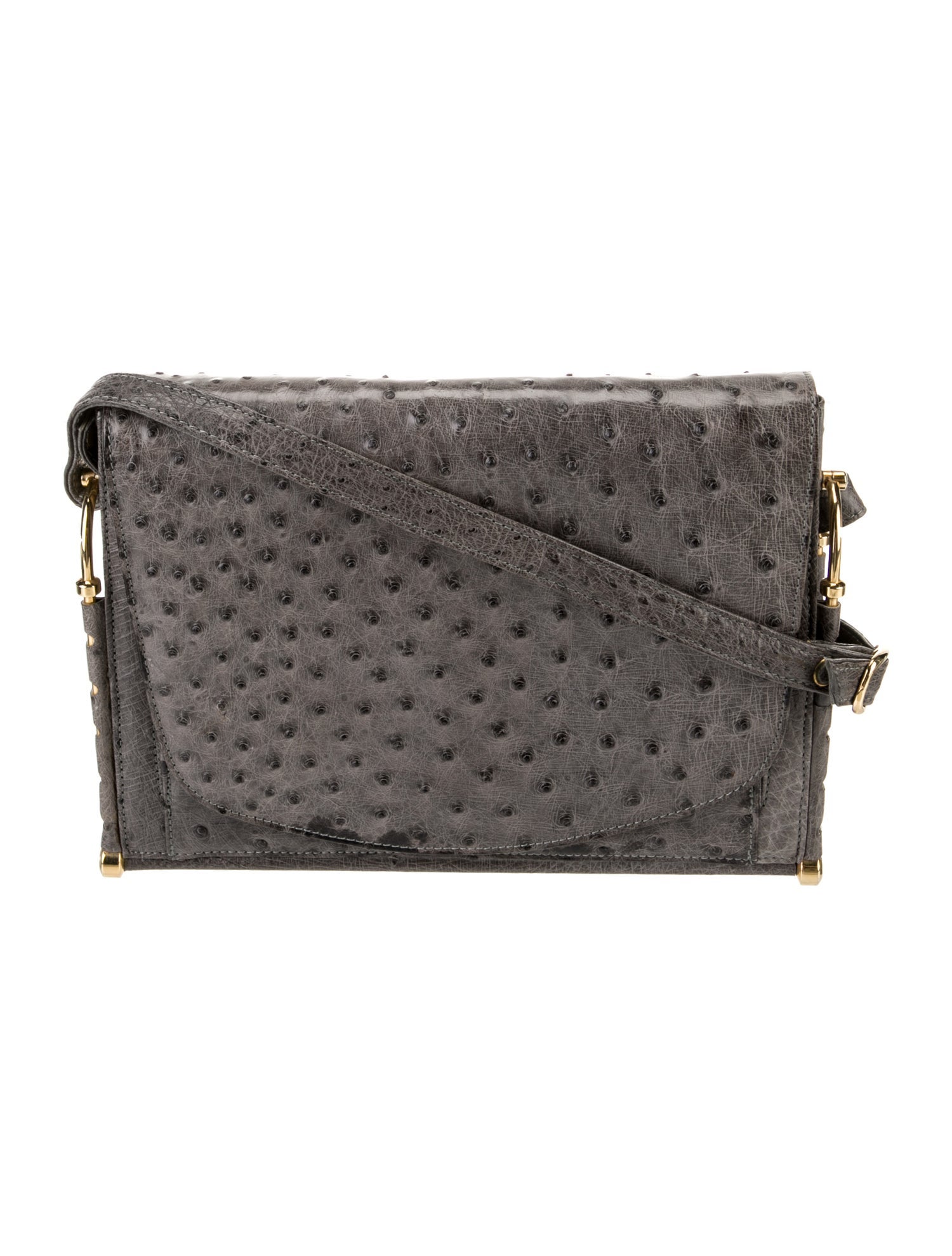 Cape Cobra Ostrich Shoulder Bag