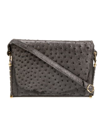 Cape Cobra Ostrich Crossbody Bag