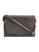 Cape Cobra Ostrich Crossbody Bag