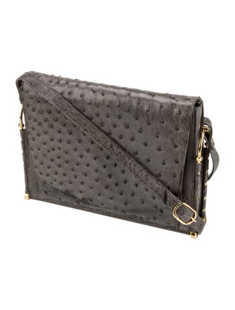 Cape Cobra Ostrich Crossbody Bag