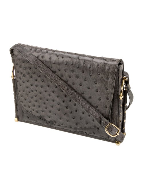 Cape Cobra Ostrich Crossbody Bag
