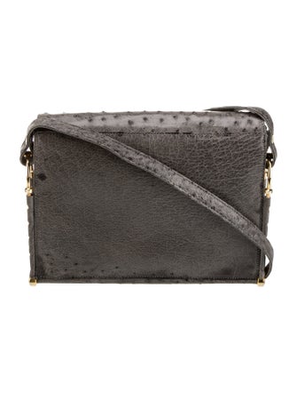 Cape Cobra Ostrich Crossbody Bag