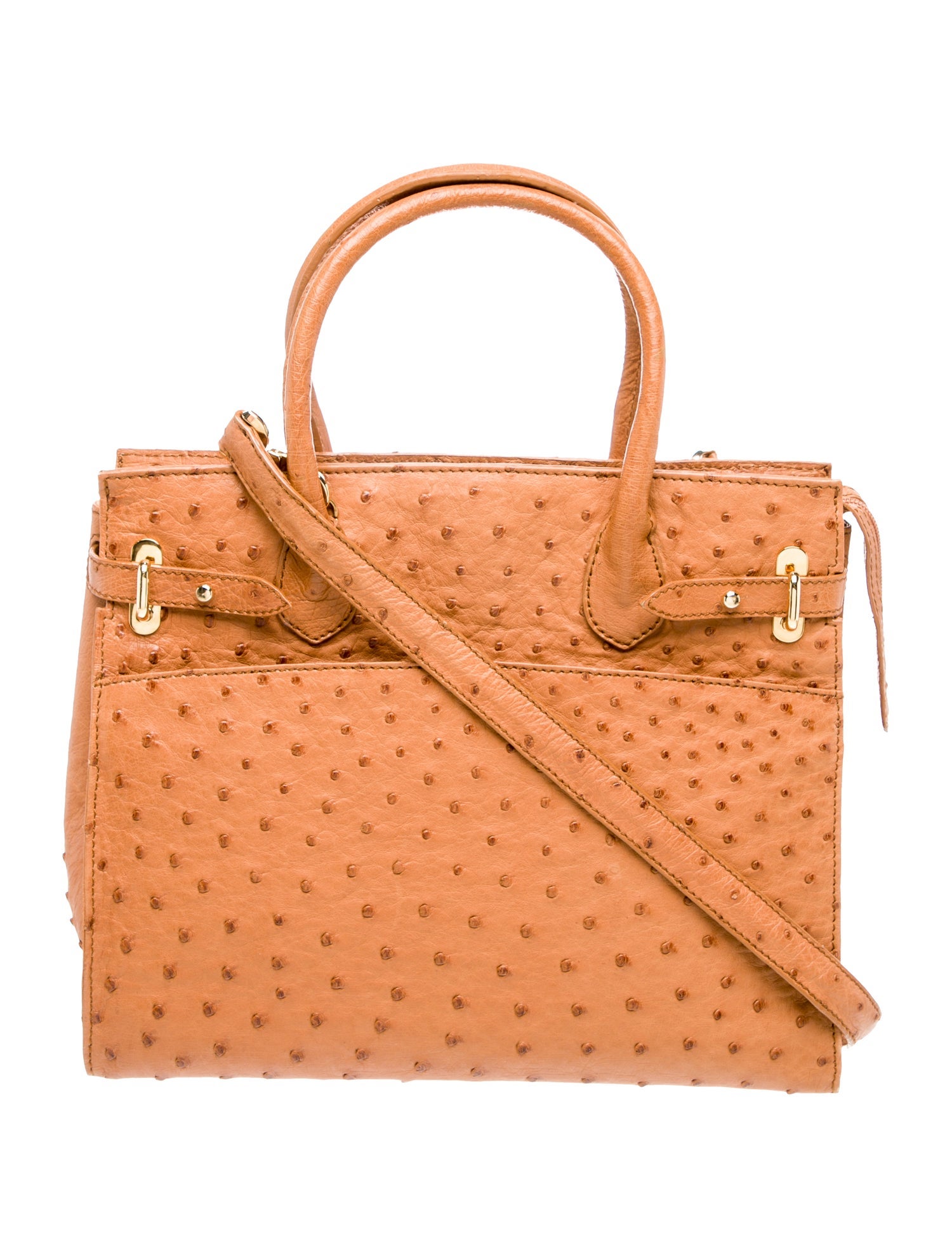 Cape Cobra Ostrich Top Handle Bag