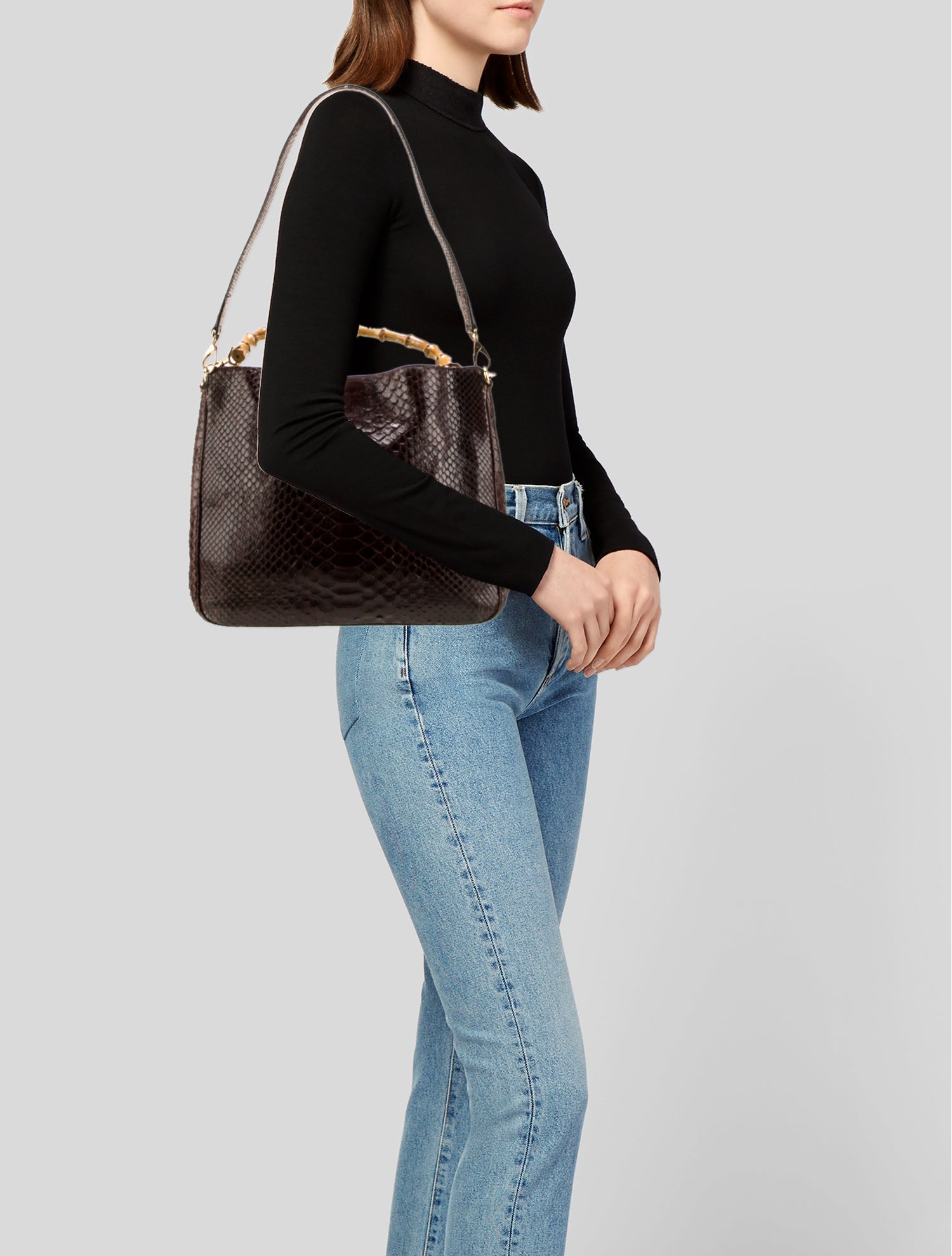 Cape Cobra Python Shoulder Bag