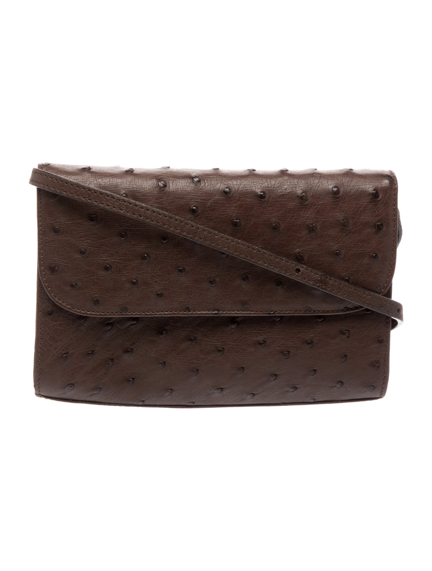 Cape Cobra Ostrich Crossbody Bag