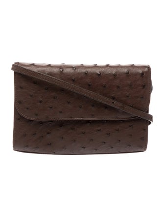 Cape Cobra Ostrich Crossbody Bag