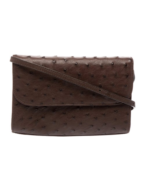 Cape Cobra Ostrich Crossbody Bag