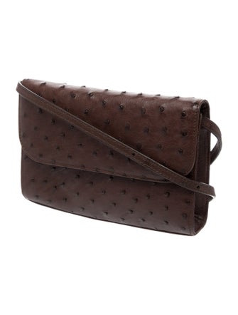 Cape Cobra Ostrich Crossbody Bag
