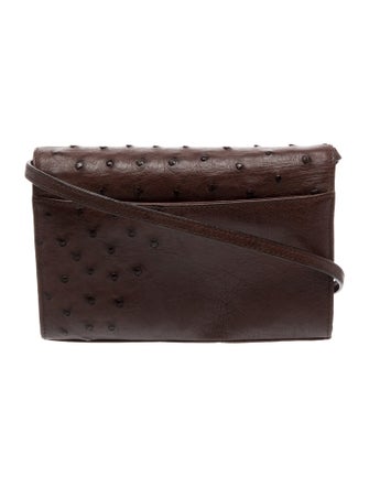Cape Cobra Ostrich Crossbody Bag