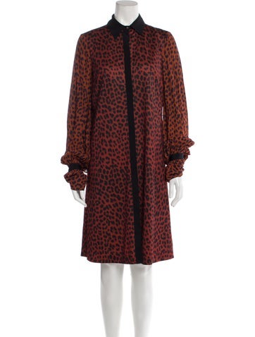 Cavalli Class Dresses Animal Print Knee-Length Dress US 4 | S