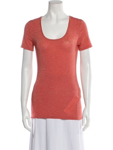 Cavalli Class Tops Scoop Neck Short Sleeve T-Shirt S