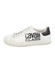 Cavalli Class Leather Graphic Print Sneakers