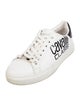 Cavalli Class Leather Graphic Print Sneakers