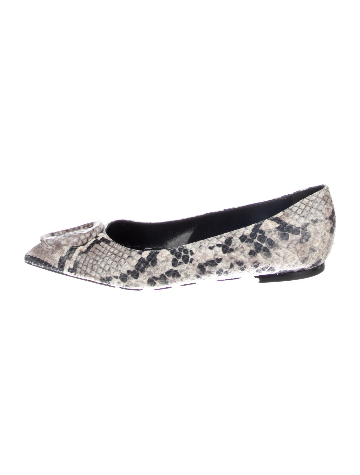 Cavalli Class Snakeskin Animal Print Flats