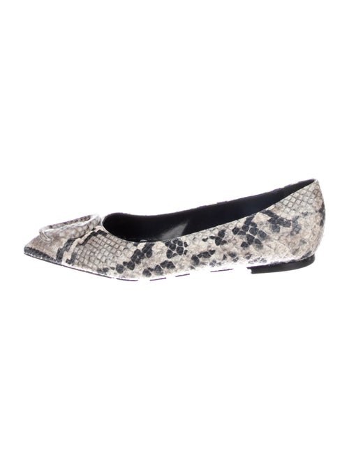Cavalli Class Snakeskin Animal Print Flats