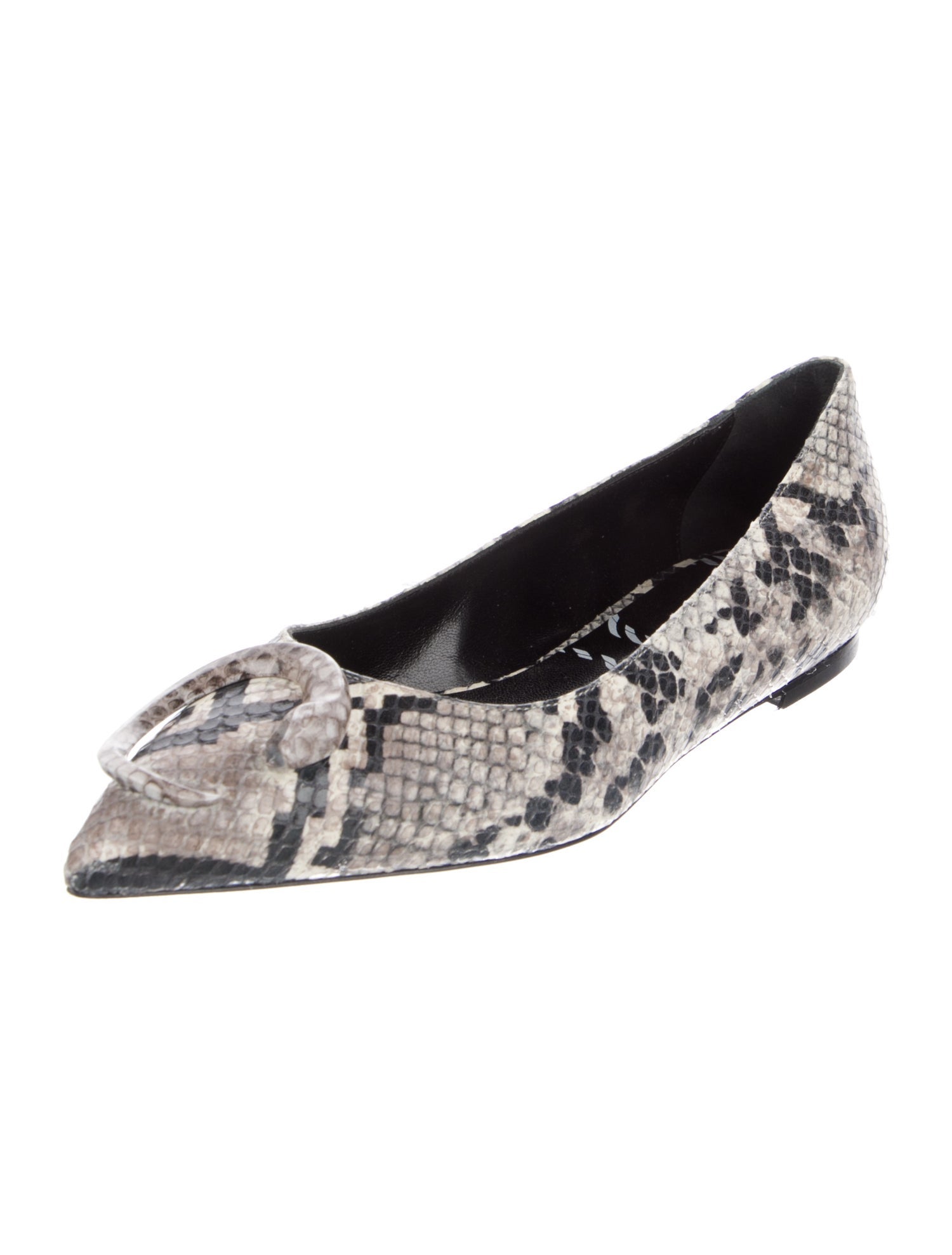 Cavalli Class Snakeskin Animal Print Flats