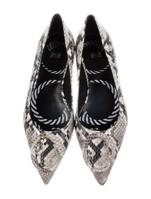 Cavalli Class Snakeskin Animal Print Flats